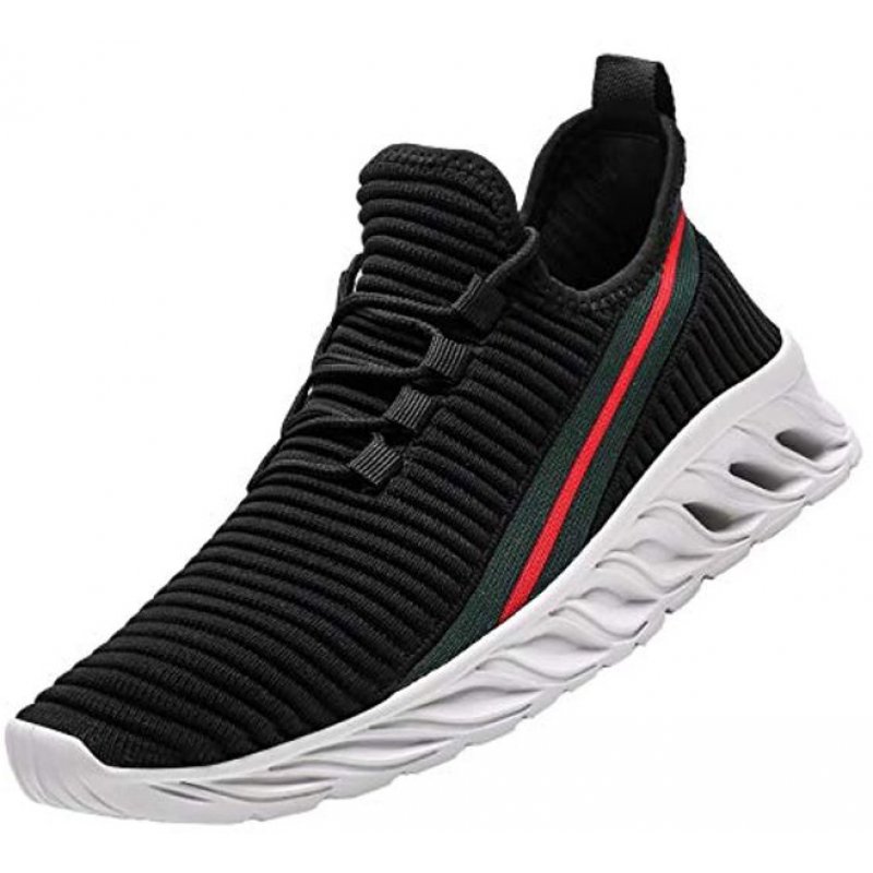 Shoes Running Men Lightweight Casual Walking Breathable Gym Workout Athletic Tennis Sneakers Z18-black-White